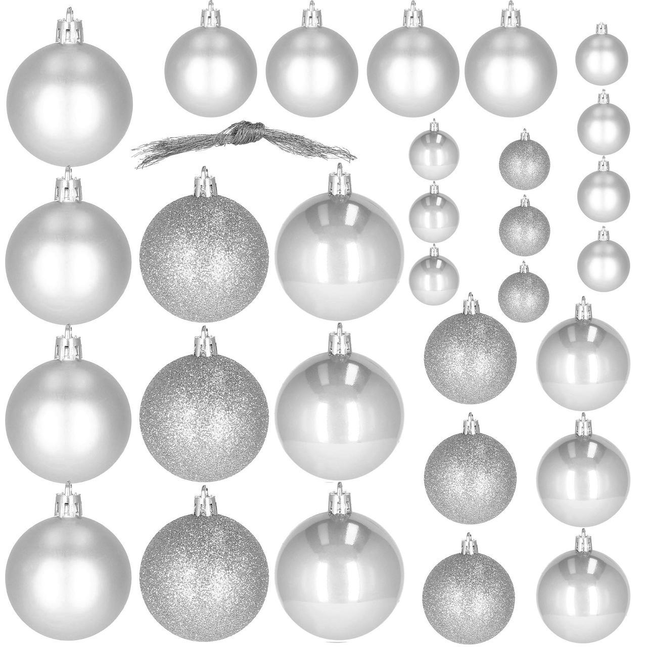 Набір ялинкових куль Springos D 6/5/4 см 30 шт. (CA0180)