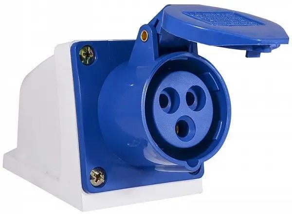 Стационарная электрическая розетка Loga ГС-113 16А 2Р+PE IP44