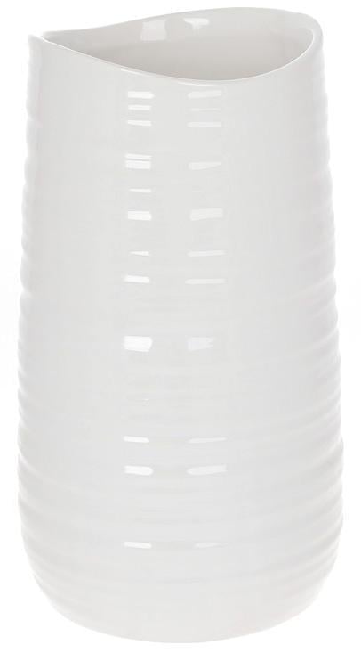 Ваза керамическая Stone Flower Эльза 12x12x24 см Белый Ваза керамическая Stone Flower Эльза 12x12x24 см Белый