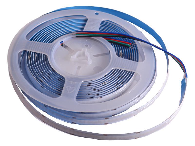 Світлодіодна стрічка LED UA COB/FCOB-768 LED 8 мм 24 В 14 Вт/м IP20 подвійна плата RGB (4759)