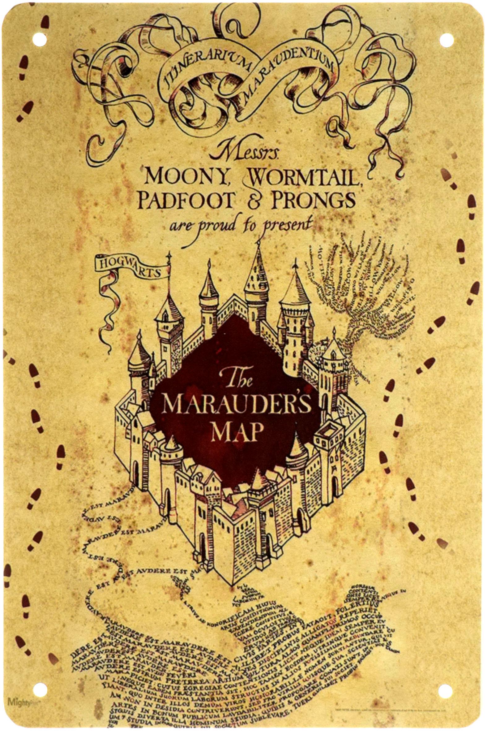Карта Мародеров (Гарри Поттер) | Распечатай и играй