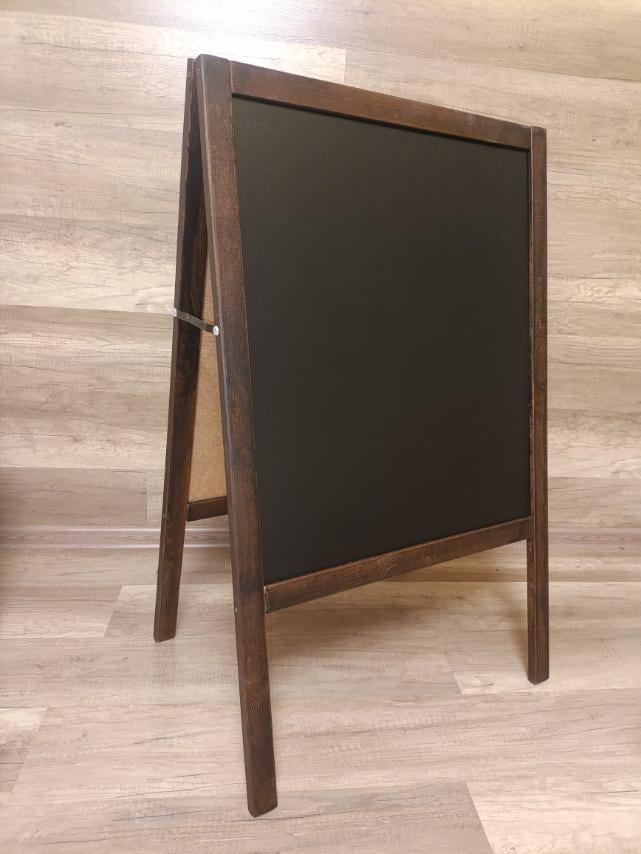 Штендер крейдяний двосторонній 100х62 см Коричневий (Sк)