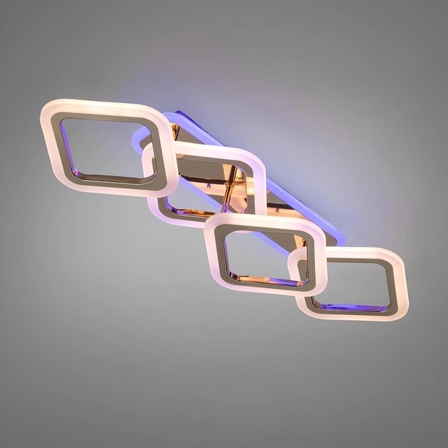 Люстра світлодіодна смарт з пультом 60 Вт Золотий (HA8160/2+2G 3col dim) - фото 4 Люстра світлодіодна смарт з пультом 60 Вт Золотий (HA8160/2+2G 3col dim) - фото 4