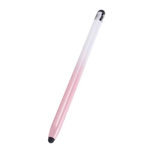 Стилус для рисования двухсторонний 2в1 Розовый