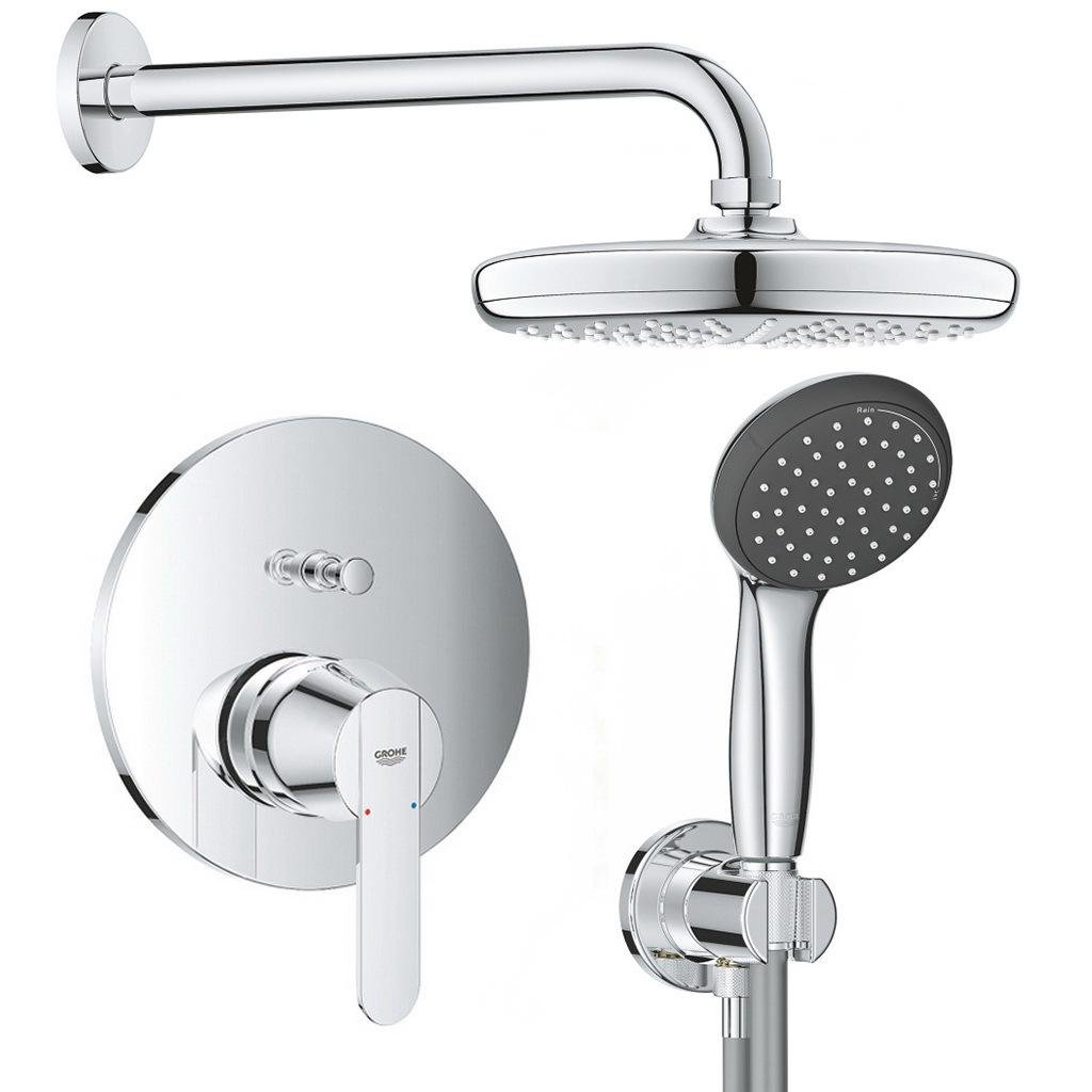 Душевая система скрытого типа Grohe QuickFix Get 25220001 CV030601 с верхним душем Хром (159171)