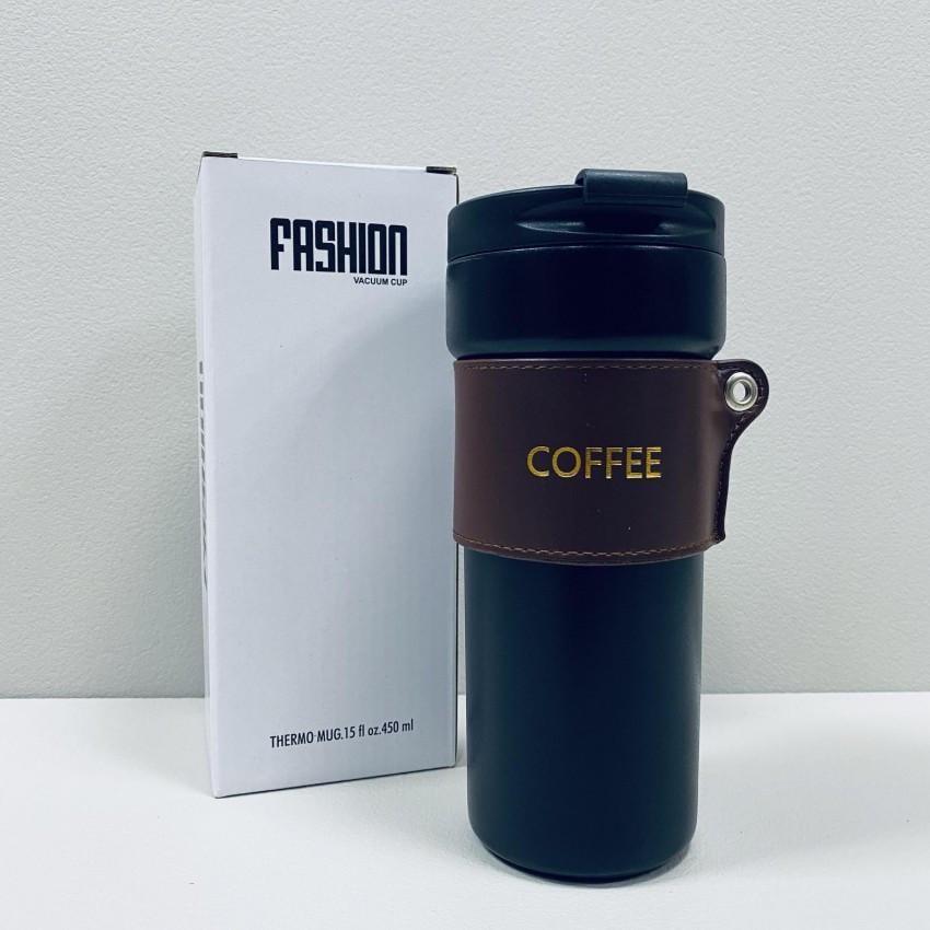 Термочашка Stenson 6784 с пластиковой крышкой 450 мл Черный (2376129686)