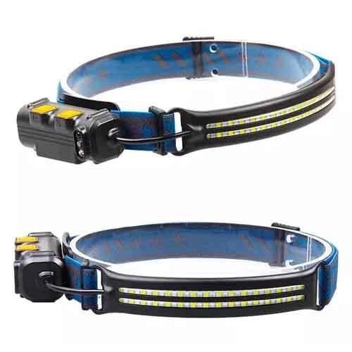 Ліхтар налобний BL-W691-2COB акумуляторний з датчиком руху White/Red/RGB (ws34987) - фото 5