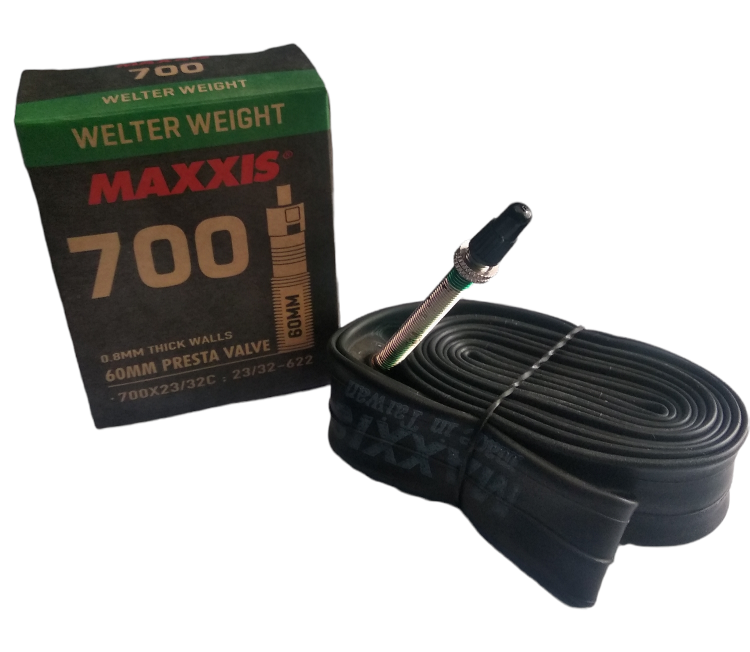 Велокамера Maxxis 700x23 мм/32C Welter Weight FV 60 мм (4717784039701)