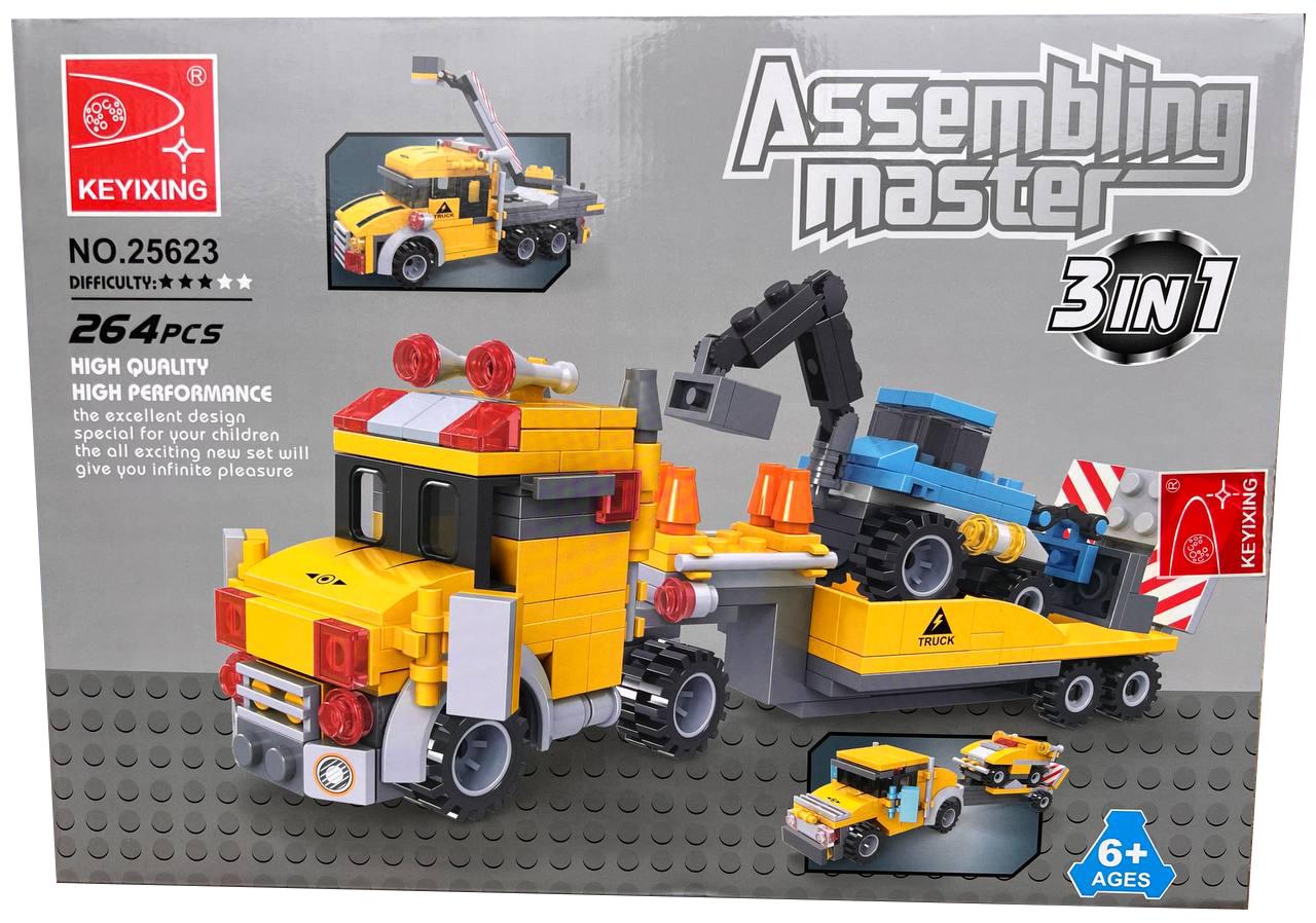 Конструктор Ausini Спецтехника 3в1 264 детали (25623)