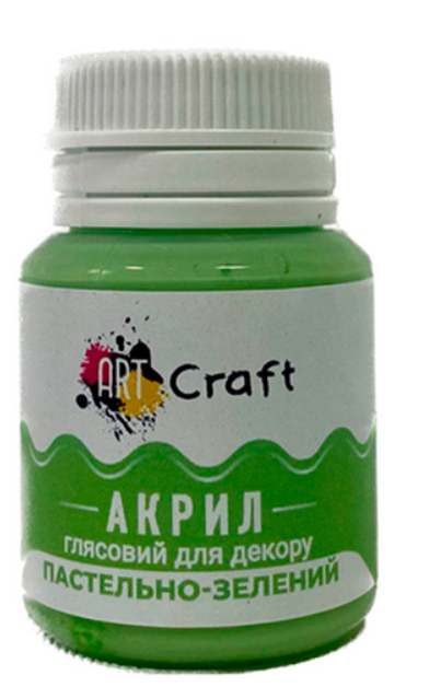 Акриловая краска ART CRAFT 20 мл AG-7525 Пастельно-зеленый