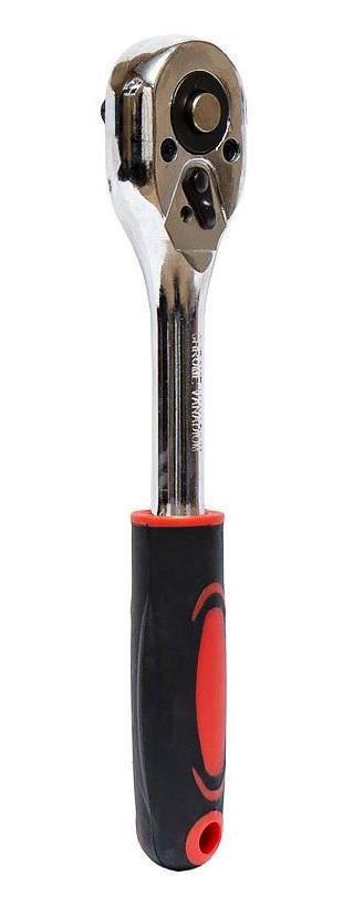 Ключ-трещотка реверсивный с резиновой ручкой 3/8" 20,5 см Ключ-трещотка реверсивный с резиновой ручкой 3/8" 20,5 см