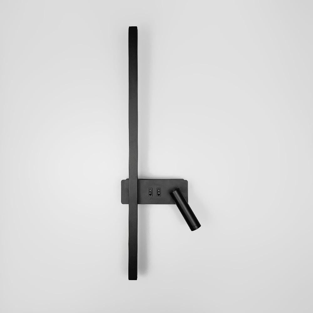 Светильник настенный светодиодный Lighthouse LNF-17518/2 R BK 21W/4W справа спот с 2-мя выключателями 65 см Черный