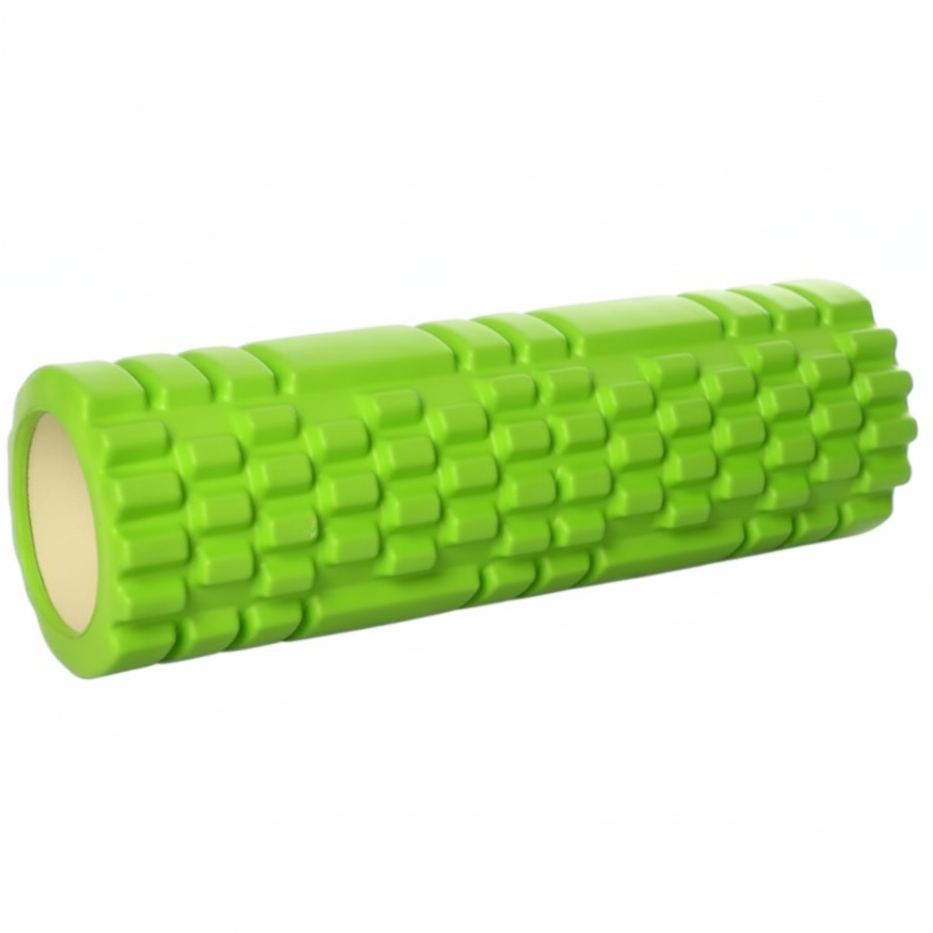 Массажный валик ребристый для йоги и фитнеса Stenson MS 1843-2 45х14 см Салатовый (a43696b9)
