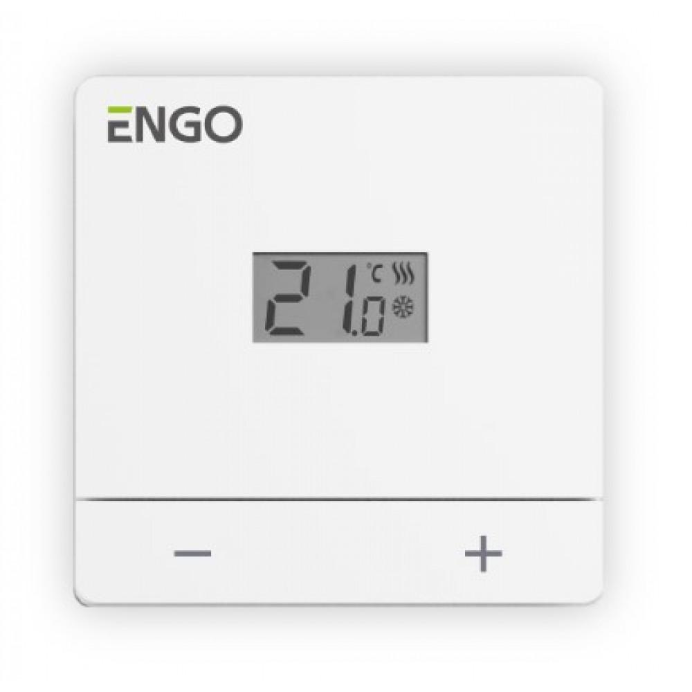 Термостат добовий Engo EASY-230W дротовий Білий (22824135)