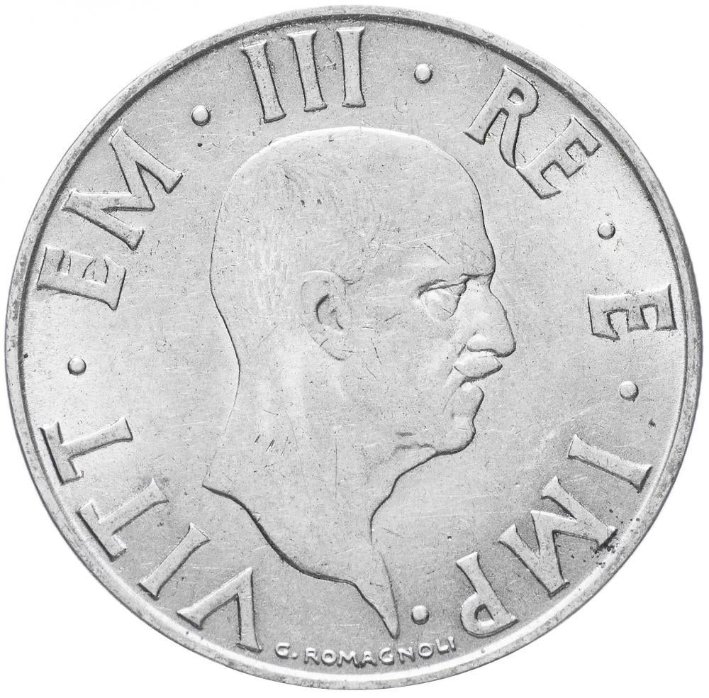 Коллекционная монета Италия 2 лиры 1939 VF (KM#78)