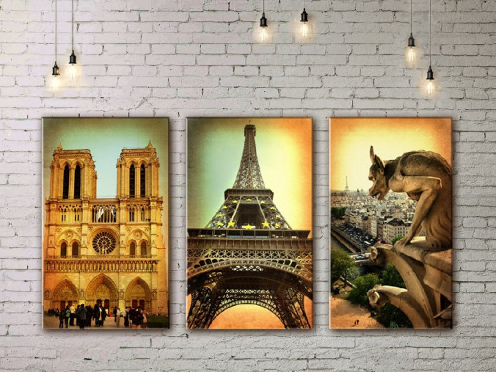Картина модульная ArtStar Париж ADG0234 150х180 см 3 части