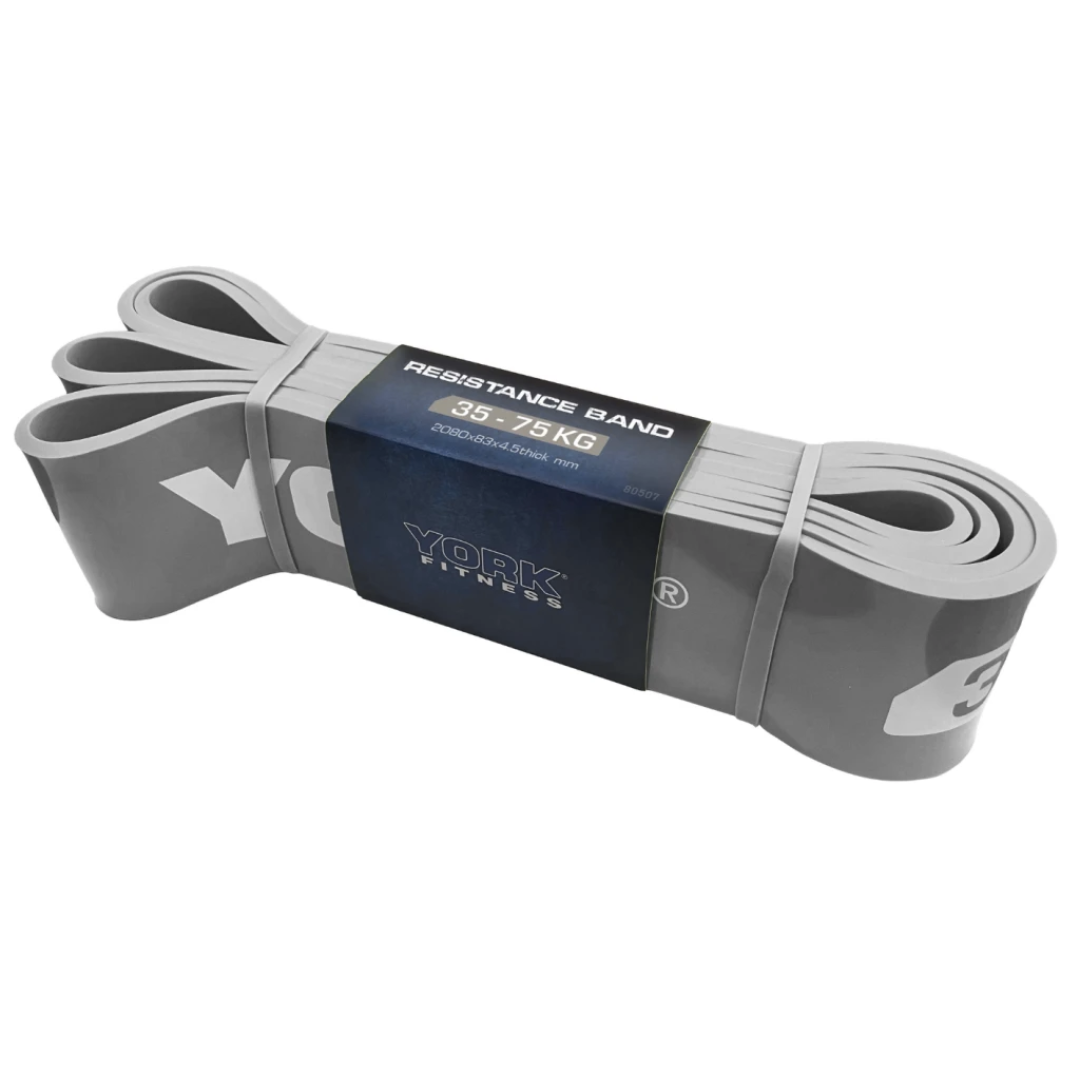 Резинка для фитнеса York 2080x85x4,5 мм 35-75 кг Серый (3548) - фото 5