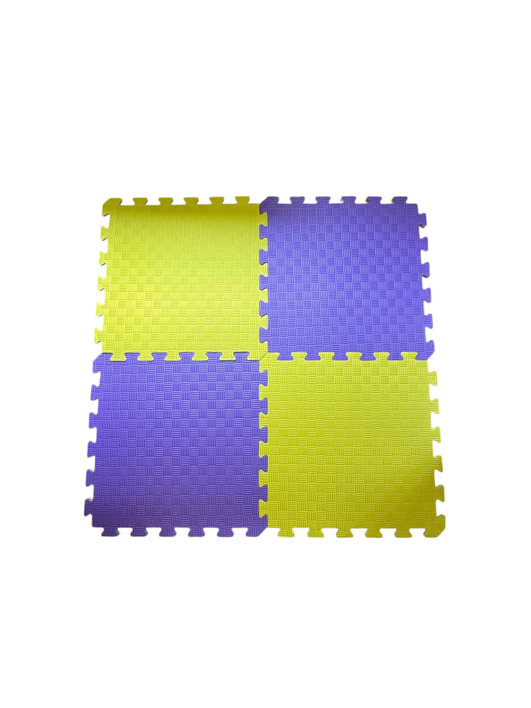 Килимок-пазл ластівчин хвіст Termoizol EVA товщина 20 мм щільність 80 кг/м3 50х50 см Жовто-зелений