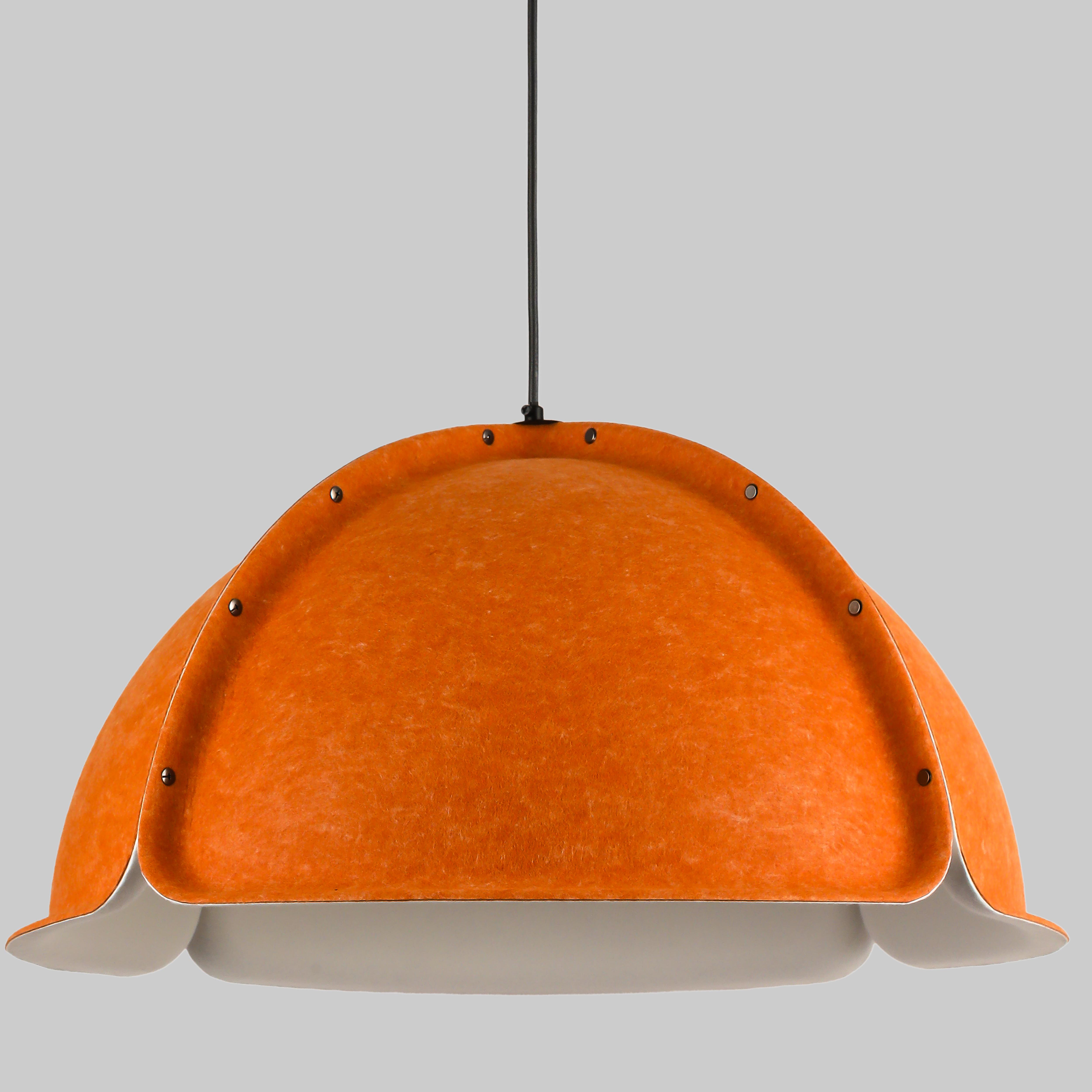 Підвіс-люстра дизайнерський із фетра 60 см Помаранчевий (805-1889-1)