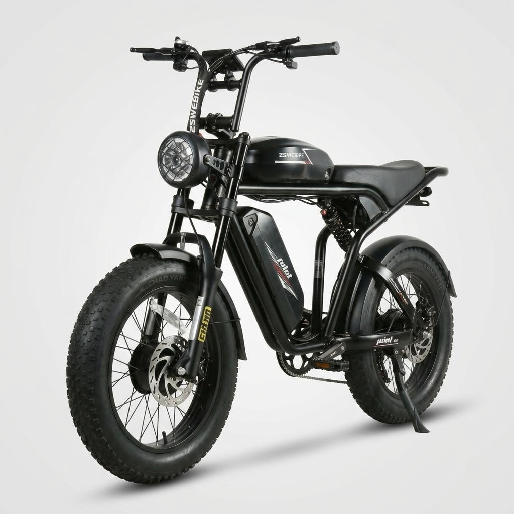 Велосипед электрический с двойной батареей SAMEBIKE M20 fatbike 2000W 48V 36 Ah Черный (73888)