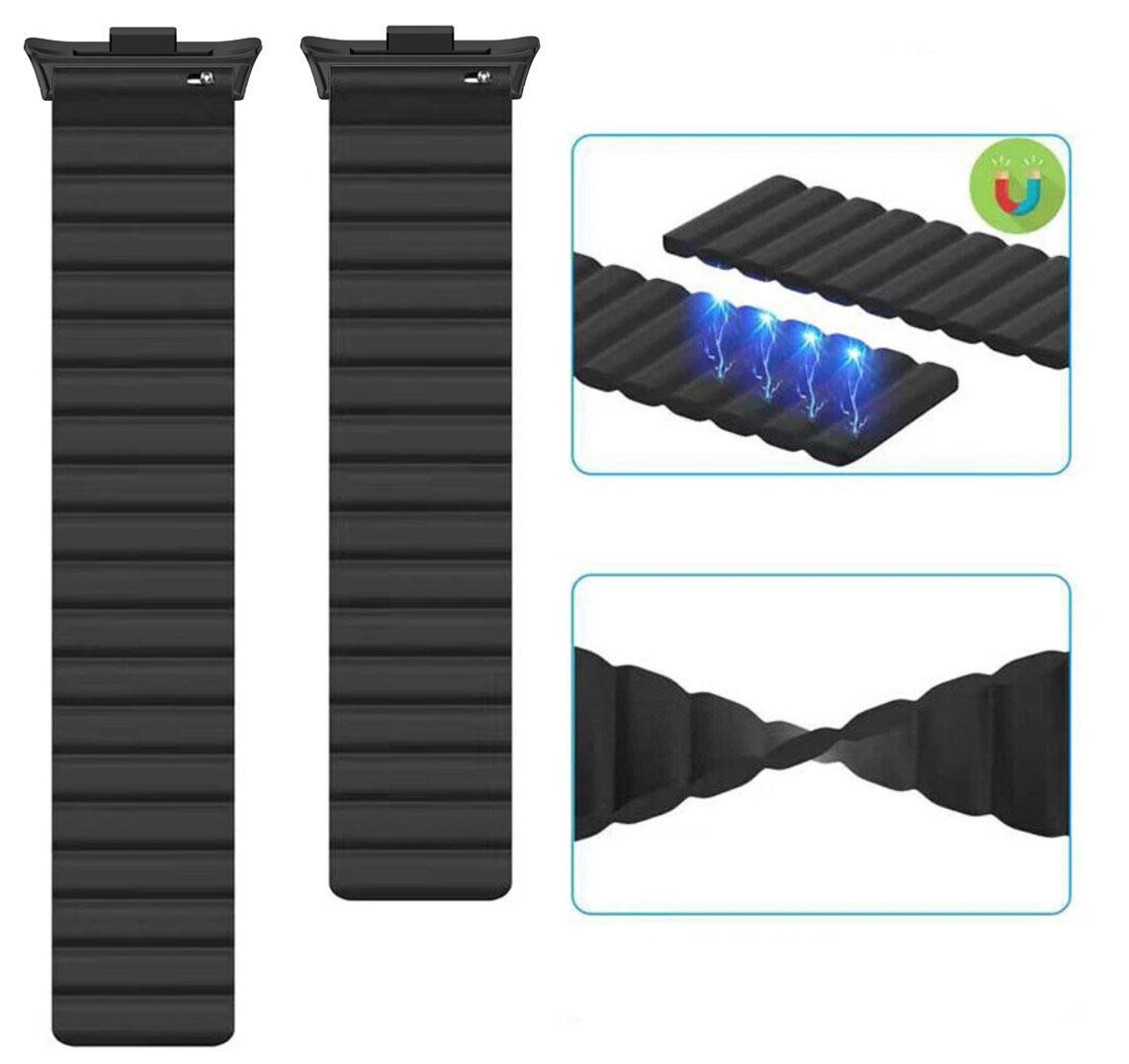 Ремешок Primolux Magnet для часов Xiaomi Redmi Watch 5/Xiaomi Smart Band 9 Pro Black (2623322951) - фото 4 Ремешок Primolux Magnet для часов Xiaomi Redmi Watch 5/Xiaomi Smart Band 9 Pro Black (2623322951) - фото 4