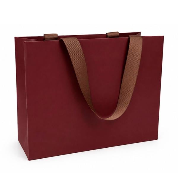 Подарочный пакет 43x13x32 см Burgundy (11071)