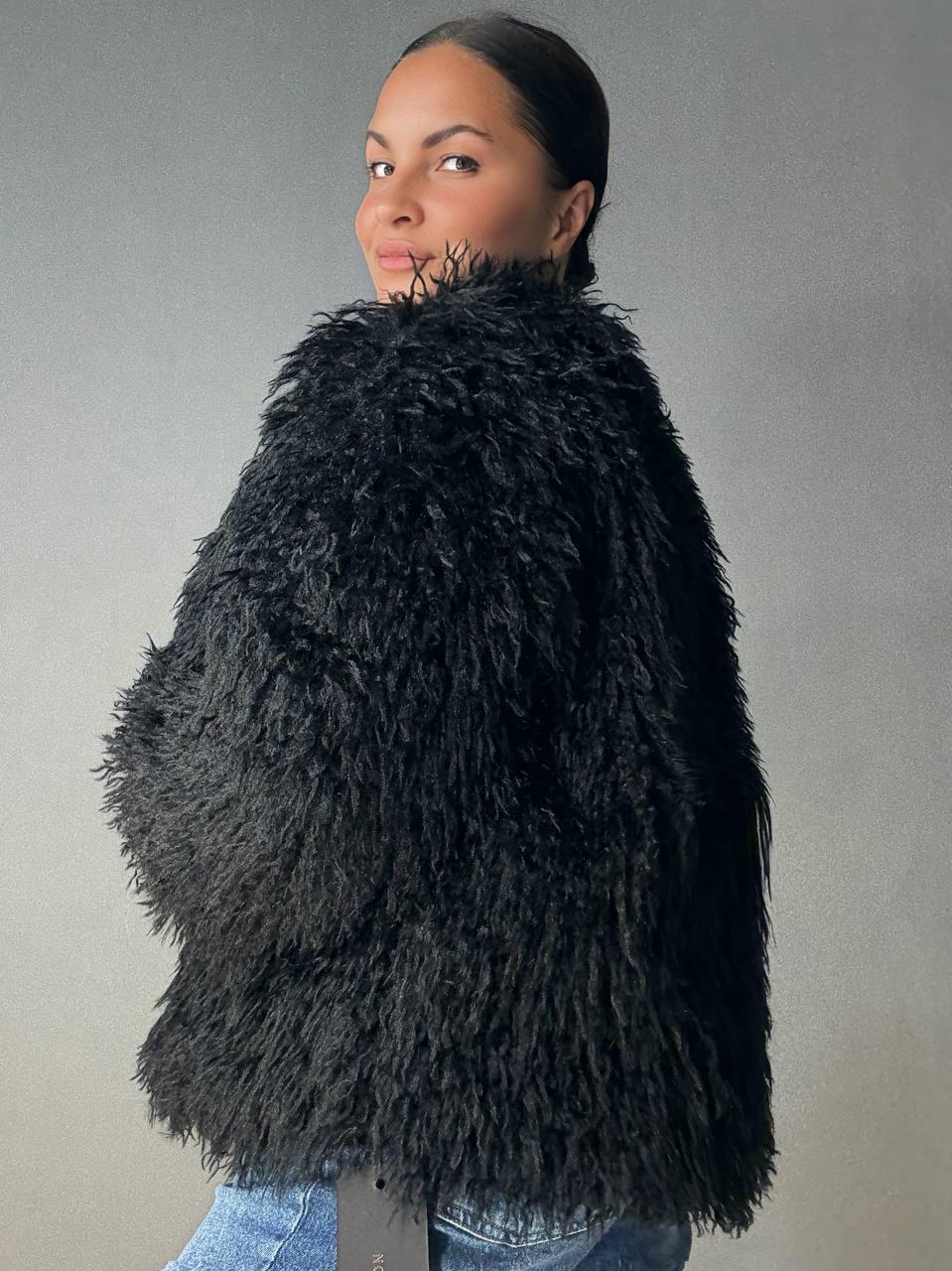 Шуба жіноча LADY YEP 10051 штучне хутро під ламу коротка M Чорний (4913) - фото 5 Шуба жіноча LADY YEP 10051 штучне хутро під ламу коротка M Чорний (4913) - фото 5