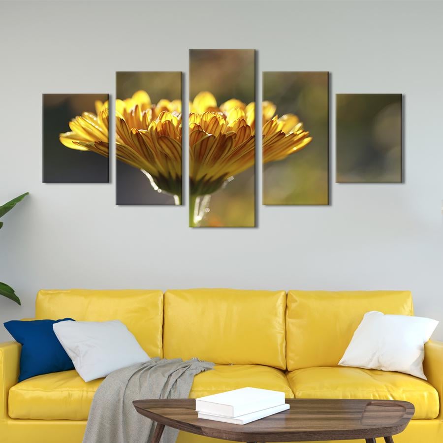 Картина на холсте Хрупкий цветок календулы 187x94 см (894-52)