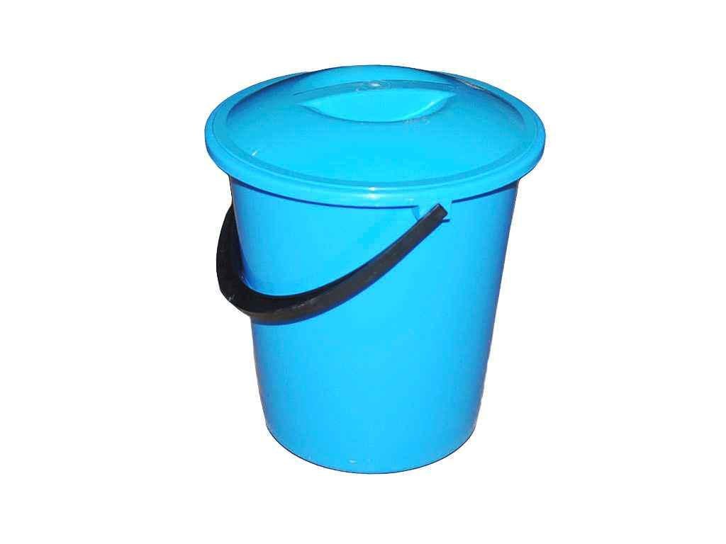 Ведро Мед пищевое с крышкой 5 л Голубой (102581)