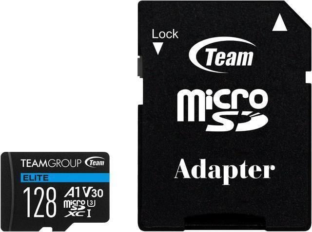 Картка-пам'яті Team MicroSDXC 128 GB UHS-I U3) V30 A1 Elite (TEAUSDX128GIV30A103)