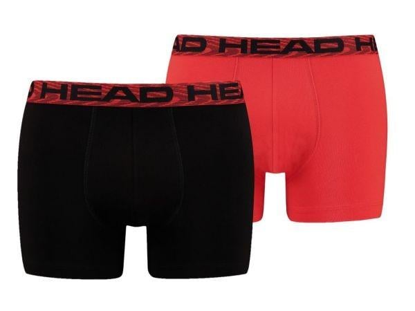 Tрусы-боксеры Head MEN SEASONAL BOXER 2P M Красный/Черный (701224072-002 M) - фото 1