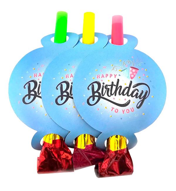 Дудки язычки HB 13 см 6 шт. Blue (514306) Дудки язычки HB 13 см 6 шт. Blue (514306)