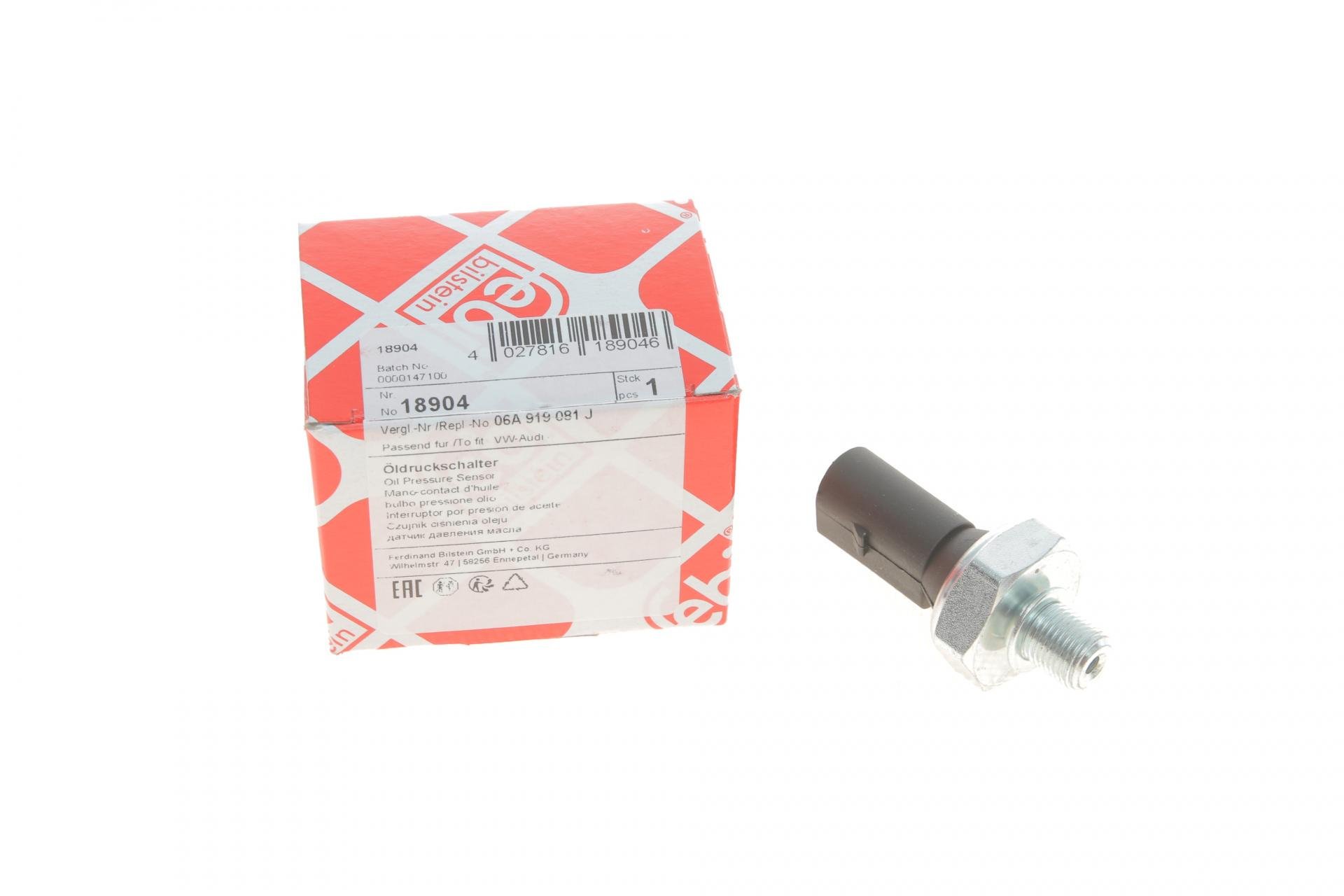Датчик FEBI BILSTEIN давления масла VW T5/Caddy 1,6/2,0 95-15 1,2-1,6 bar (18904)