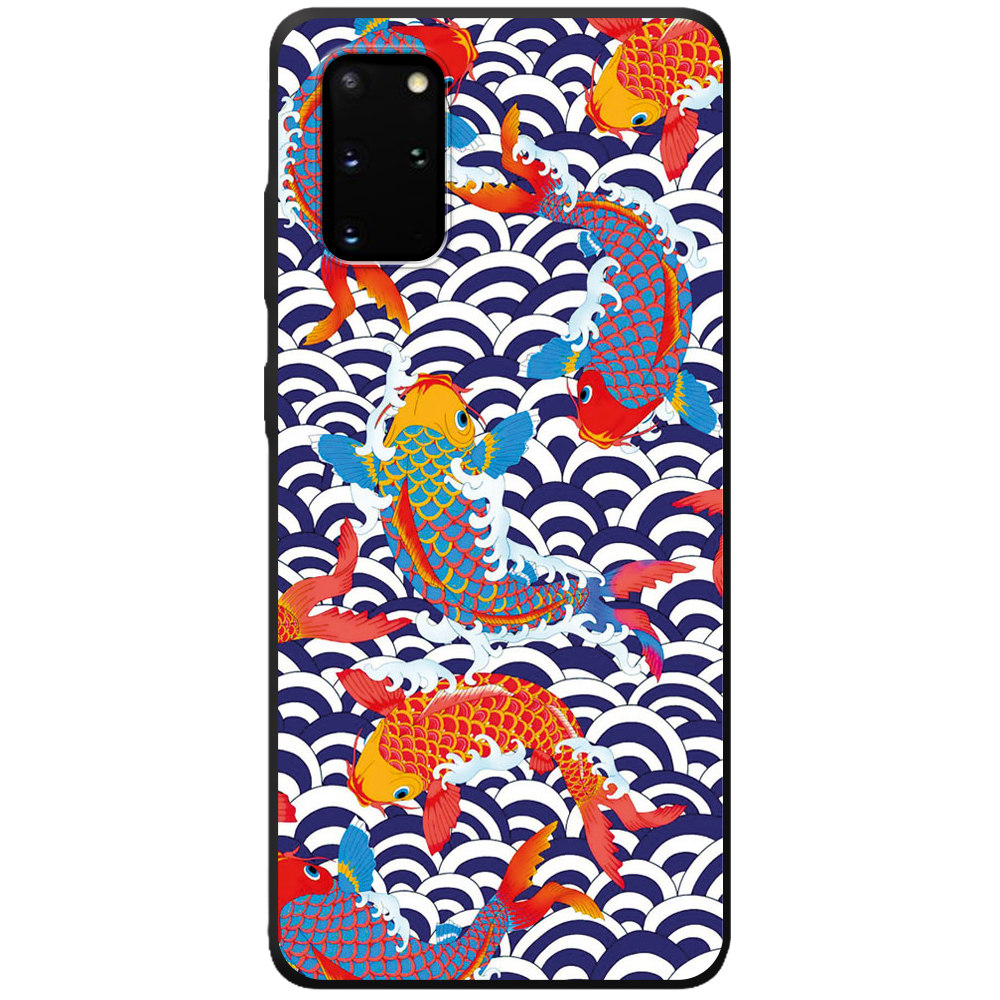 Чохол Boxface Samsung G985 Galaxy S20 Plus Koi Fish Чорний силікон (38875-up2477-44016)