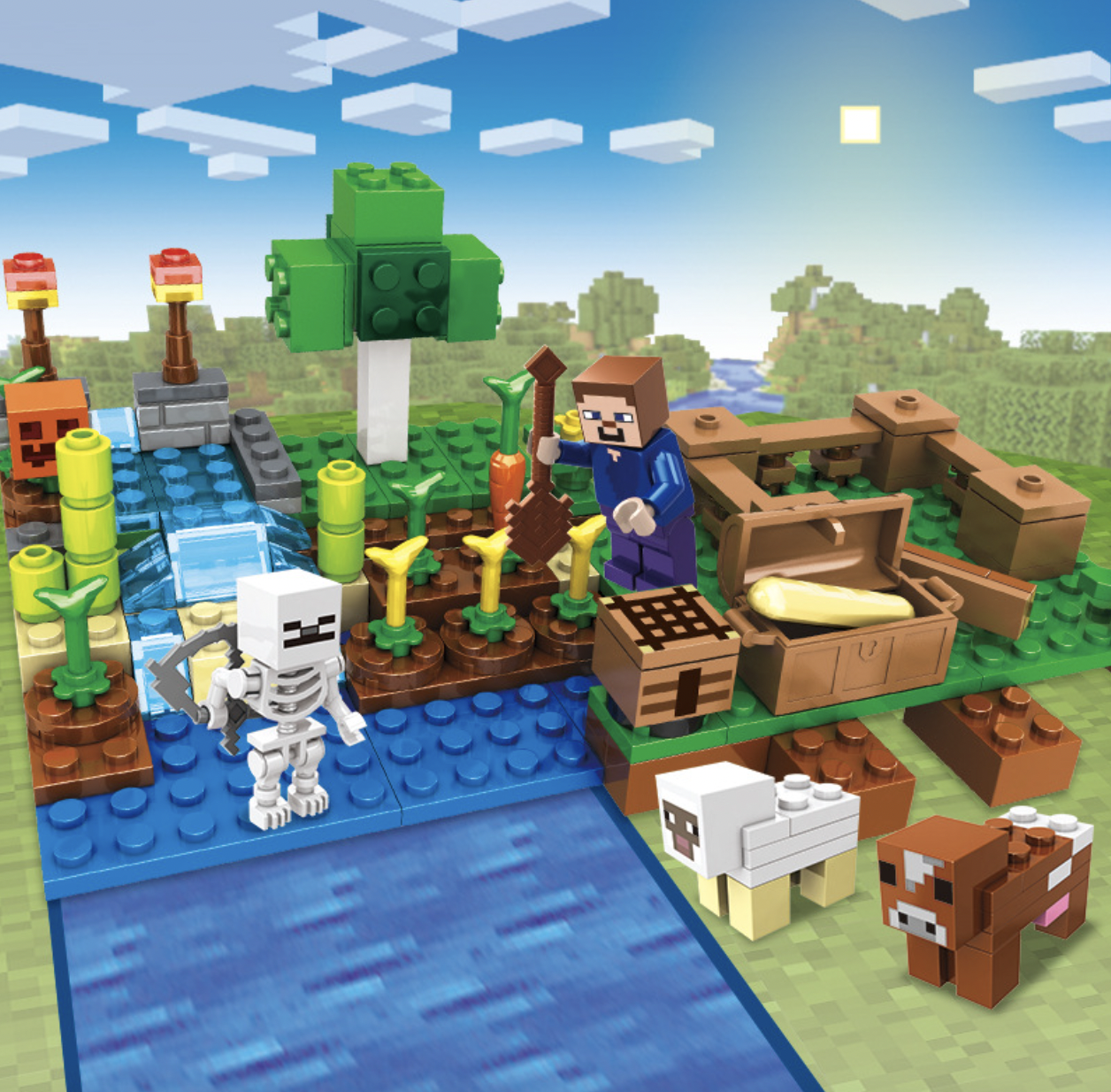 Конструктор My World Ферма 199 деталей (SJ8804) - фото 2 Конструктор My World Ферма 199 деталей (SJ8804) - фото 2