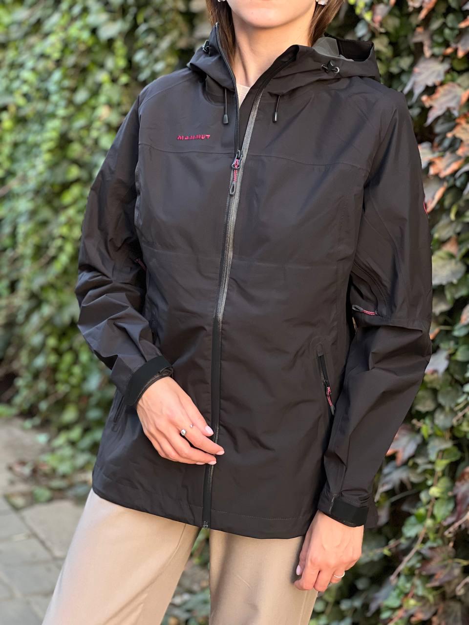 Куртка трекінгова жіноча Mammut Wenaha Gore-tex туристична на мембрані XS Чорний (11711172)