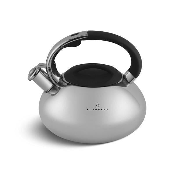 Чайник со свистком Edenberg EB-1323 на газовую плиту из нержавеющей стали 3 л Чайник со свистком Edenberg EB-1323 на газовую плиту из нержавеющей стали 3 л