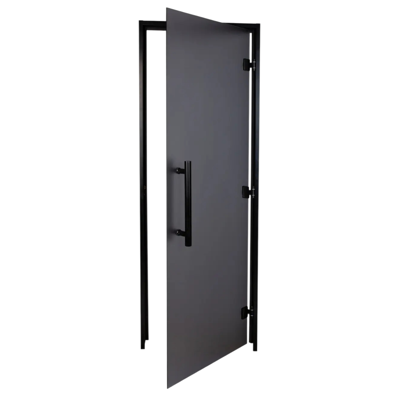 Дверь для хаммама Tesli Antalya Black Sateen 2000х800 мм
