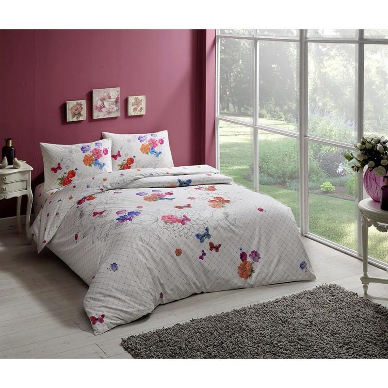 Постельное белье TАС Nancy kirmizi v01 евро Красный (svt-2000022207348)