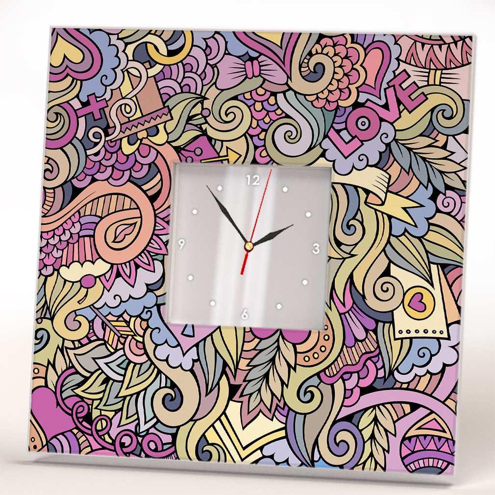 Годинник настінний WonderCloud любов 260x260 мм (C03811)