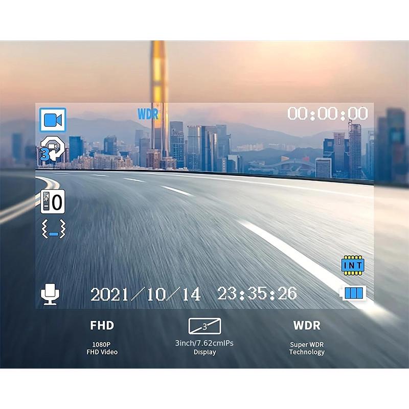 Відеореєстратор автомобільний Box DVR SV3 Full HD 1080P на 3 камери з камерою заднього виду Black (2627475724) - фото 5 Відеореєстратор автомобільний Box DVR SV3 Full HD 1080P на 3 камери з камерою заднього виду Black (2627475724) - фото 5