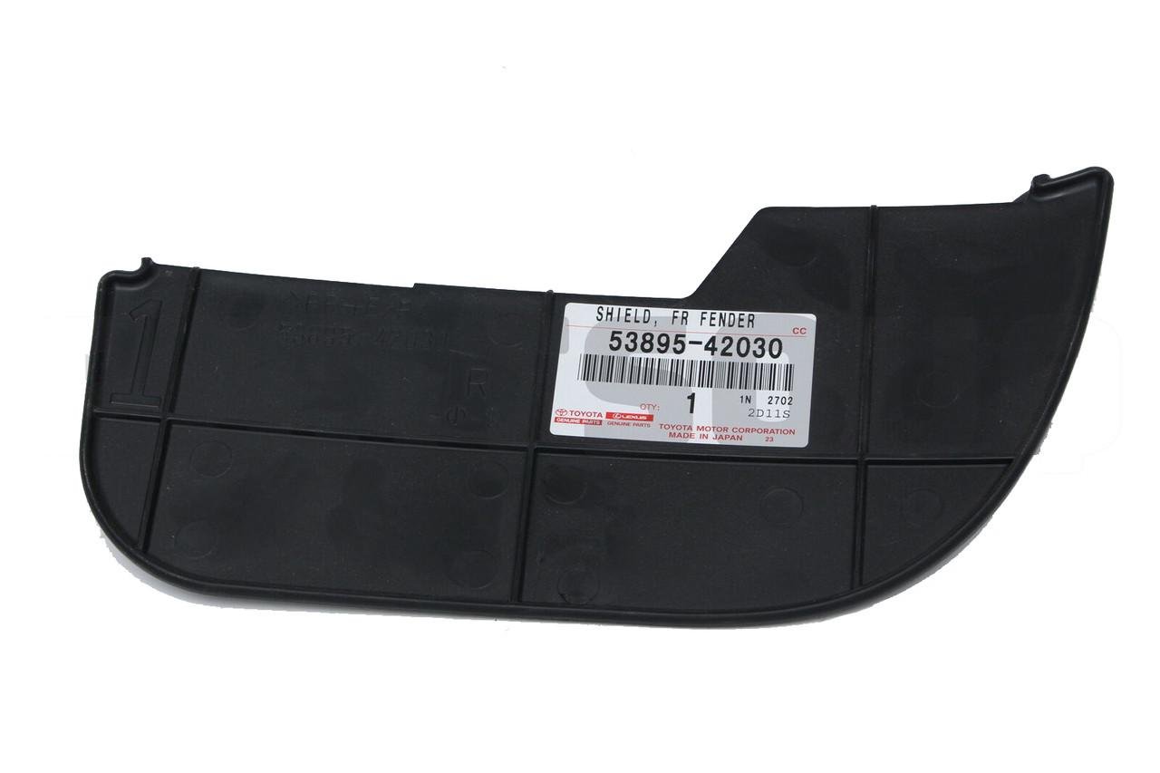 Брызговики автомобильные передние правые для Toyota RAV-4 '09-12 пластиковые Черный (53895-42030)