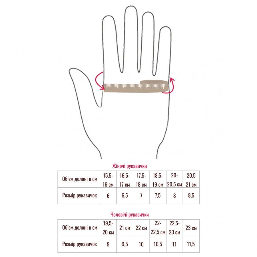 Перчатки мужские кожаные LM026-1 демисезонные S/9,5"/21 см Черный (2000701373) - фото 3