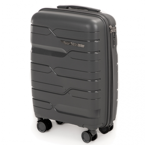 Чемодан пластиковый Wings PP08 большой Серый