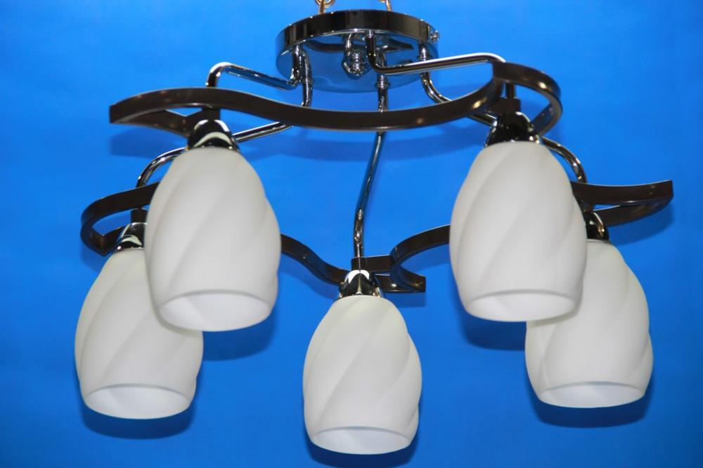 Люстра с плафонами Ray L28011C/5 Черный (IR006368)