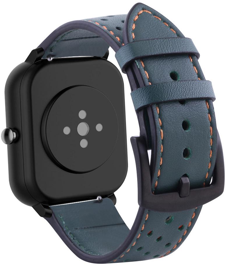 Ремешок кожаный Classico для Amazfit GTS 2e Khaki (20673) - фото 1