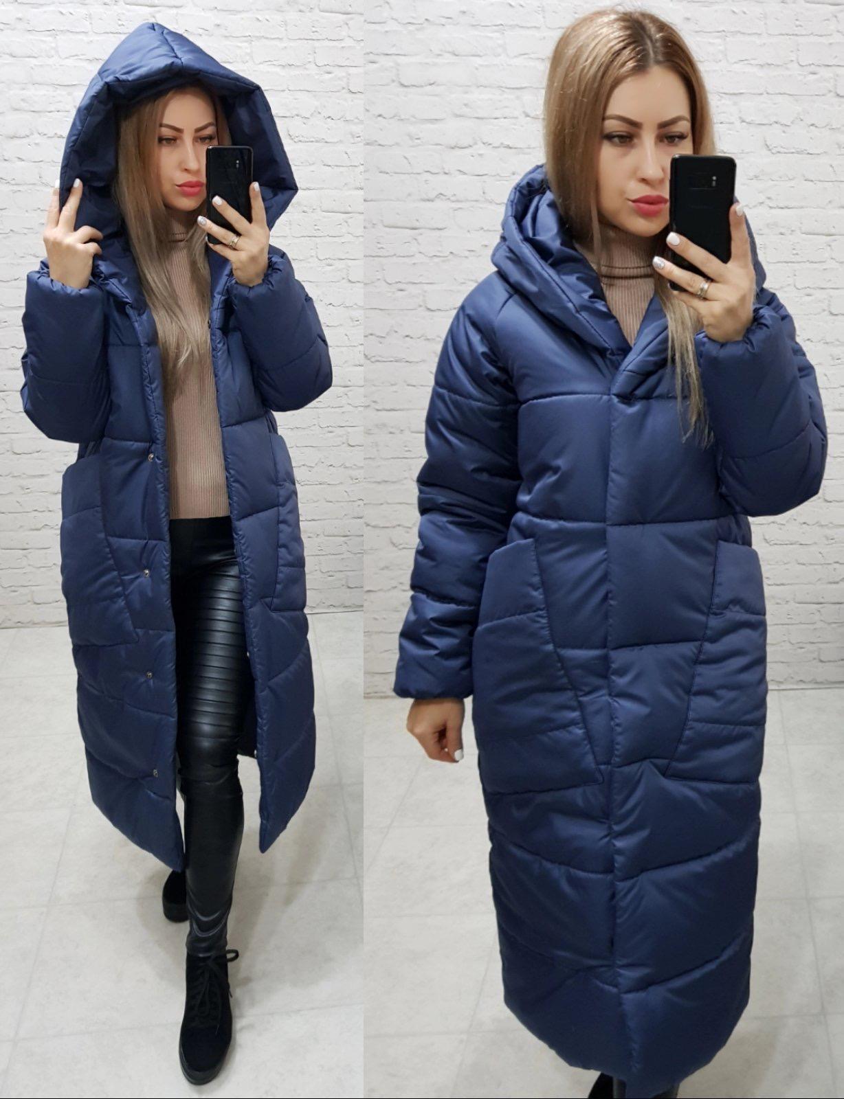 Пуховик об'ємний супер довгий Аiza А500 р. 46-48 Вишневий - фото 6 Пуховик об'ємний супер довгий Аiza А500 р. 46-48 Вишневий - фото 6