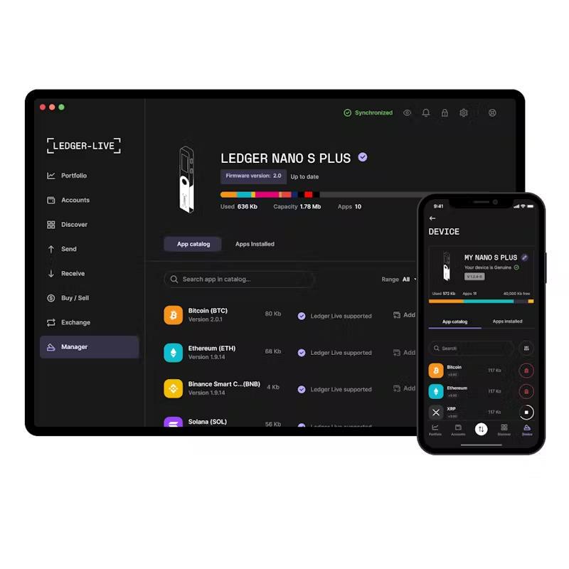 Кошелек для криптовалют Ledger Nano S Plus Black Matte (LNSPMB) - фото 9 Кошелек для криптовалют Ledger Nano S Plus Black Matte (LNSPMB) - фото 9