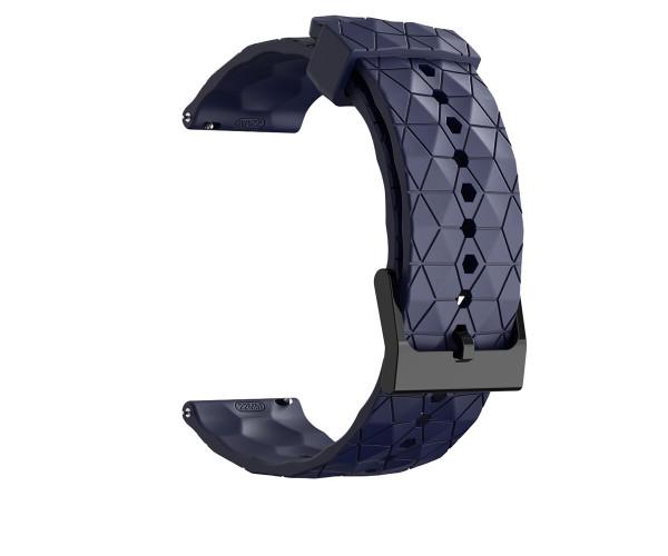 Ремешок силиконовый Structural Rhombus для Samsung Watch 6/5/4/Active 2 20 мм Синий