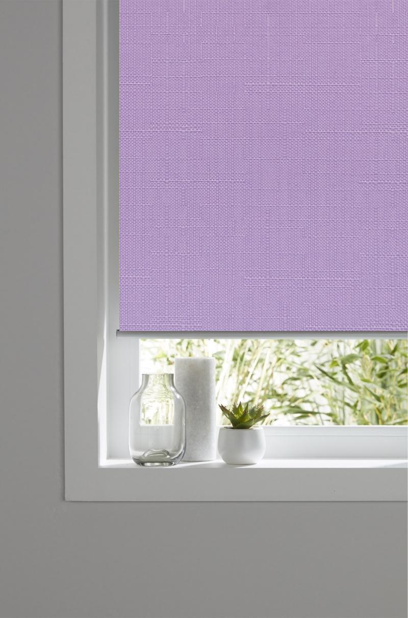 Ролета тканинна NewTex Льон 25х165 см Фіолетовий (7438) - фото 2